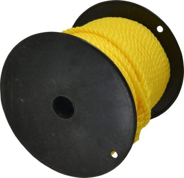Ideal - 250 Ft. Long, 300 Lb. Load, Polypropylene Rope - 3/8 Inch Diameter, 2,430 Lb. Breaking Strength - Makers Industrial Supply
