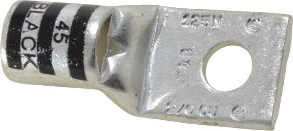 Thomas & Betts - 2/0 AWG Noninsulated Compression Connection Square Ring Terminal - 5/16" Stud, 1.88" OAL x 0.83" Wide, Tin Plated Copper Contact - Makers Industrial Supply