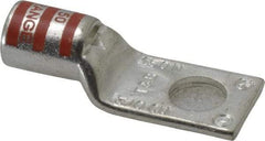 Thomas & Betts - 3/0 AWG Noninsulated Compression Connection Rectangle Ring Terminal - 1/2" Stud, 2.35" OAL x 0.92" Wide, Tin Plated Copper Contact - Makers Industrial Supply