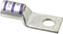 Thomas & Betts - 4/0 AWG Noninsulated Compression Connection Square Ring Terminal - 1/2" Stud, 2-1/2" OAL x 1.03" Wide, Tin Plated Copper Contact - Makers Industrial Supply