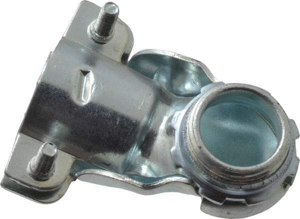 Thomas & Betts - 3/4" Trade, Malleable Iron Squeeze Clamp 90° FMC Conduit Connector - Noninsulated - Makers Industrial Supply