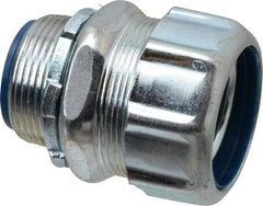 Thomas & Betts - 1-1/4" Trade, Steel Threaded Straight Liquidtight Conduit Connector - Insulated - Makers Industrial Supply