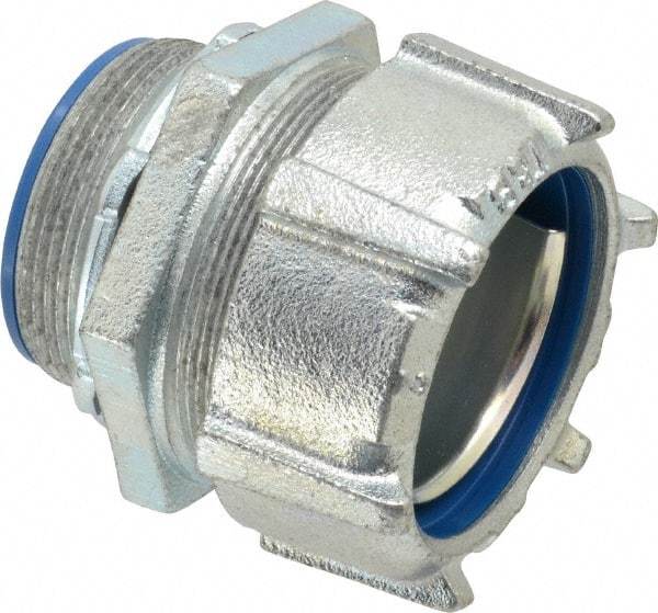 Thomas & Betts - 2" Trade, Steel Threaded Straight Liquidtight Conduit Connector - Insulated - Makers Industrial Supply