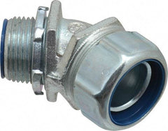 Thomas & Betts - 1" Trade, Malleable Iron Threaded Angled Liquidtight Conduit Connector - Insulated - Makers Industrial Supply