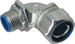 Thomas & Betts - 1/2" Trade, Malleable Iron Threaded Angled Liquidtight Conduit Connector - Insulated - Makers Industrial Supply