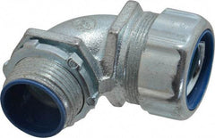 Thomas & Betts - 1" Trade, Malleable Iron Threaded Angled Liquidtight Conduit Connector - Insulated - Makers Industrial Supply