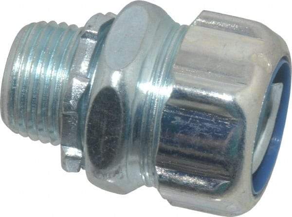 Thomas & Betts - 1/2" Trade, Steel Threaded Straight Liquidtight Conduit Connector - Noninsulated - Makers Industrial Supply