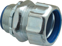 Thomas & Betts - 1-1/4" Trade, Steel Threaded Straight Liquidtight Conduit Connector - Noninsulated - Makers Industrial Supply