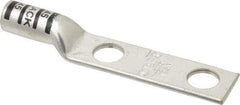 Thomas & Betts - 2/0 AWG Noninsulated Compression Connection Rectangle Ring Terminal - 1/2" Stud, 4.2" OAL x 0.83" Wide, Tin Plated Copper Contact - Makers Industrial Supply