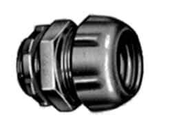 Thomas & Betts - 4" Trade, Malleable Iron Compression Straight Rigid/Intermediate (IMC) Conduit Connector - Noninsulated - Makers Industrial Supply