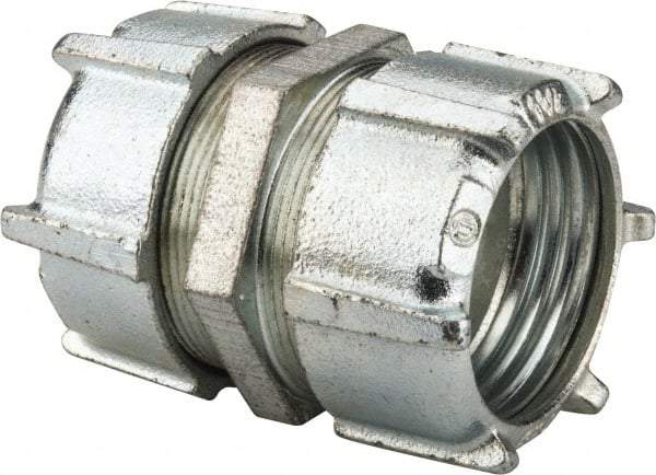 Thomas & Betts - 1-1/2" Trade, Malleable Iron Compression Rigid/Intermediate (IMC) Conduit Coupling - Noninsulated - Makers Industrial Supply