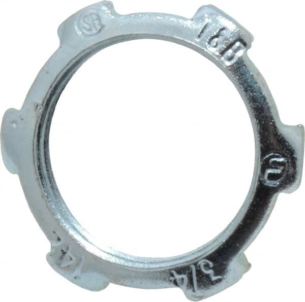 Thomas & Betts - 3/4" Trade, Steel Threaded Rigid/Intermediate (IMC) Conduit Locknut - Noninsulated - Makers Industrial Supply