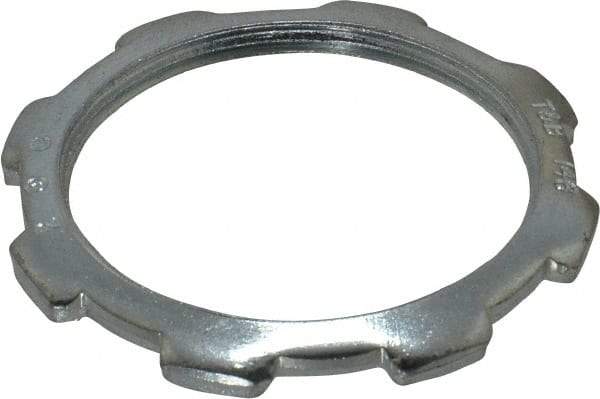 Thomas & Betts - 2" Trade, Steel Threaded Rigid/Intermediate (IMC) Conduit Locknut - Noninsulated - Makers Industrial Supply