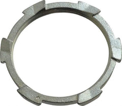 Thomas & Betts - 3" Trade, Malleable Iron Threaded Rigid/Intermediate (IMC) Conduit Locknut - Noninsulated - Makers Industrial Supply