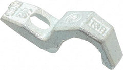 Thomas & Betts - 1/2" Pipe, Steel, Hot Dipped Galvanized" Pipe or Conduit Strap - 1/4" Bolt, 1 Mounting Hole - Makers Industrial Supply