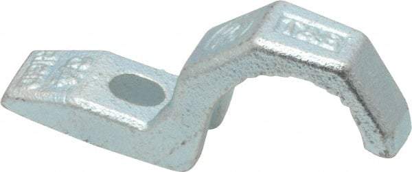 Thomas & Betts - 3/4" Pipe, Steel, Hot Dipped Galvanized" Pipe or Conduit Strap - 1/4" Bolt, 1 Mounting Hole - Makers Industrial Supply