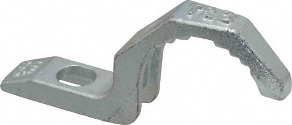 Thomas & Betts - 1-1/4" Pipe, Steel, Hot Dipped Galvanized" Pipe or Conduit Strap - 3/8" Bolt, 1 Mounting Hole - Makers Industrial Supply