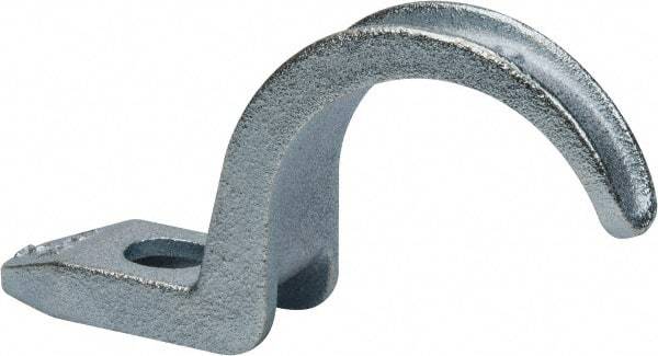 Thomas & Betts - 2" Pipe, Steel, Hot Dipped Galvanized" Pipe or Conduit Strap - 1/2" Bolt, 1 Mounting Hole - Makers Industrial Supply