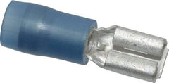 Thomas & Betts - 16 to 14 AWG, Nylon, Fully Insulated, Female Wire Disconnect - 3/16 Inch Wide Tab, Blue, CSA Certified, RoHS Compliant, UL 94 V-2, UL File E66716, UL Listed - Makers Industrial Supply