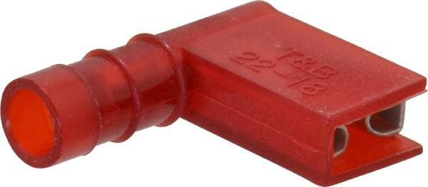 Thomas & Betts - 22 to 18 AWG, Nylon, Fully Insulated, Female Wire Disconnect - 1/4 Inch Wide Tab, Red, CSA Certified, RoHS Compliant, UL 94 V-2, UL File E66716, UL Listed - Makers Industrial Supply