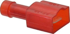 Thomas & Betts - 22 to 18 AWG, Nylon, Fully Insulated, Male Wire Disconnect - 1/4 Inch Wide Tab, Red, CSA Certified, RoHS Compliant, UL 94 V-0, UL File E66716, UL Listed - Makers Industrial Supply