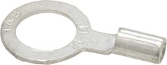 Thomas & Betts - 18-14 AWG Noninsulated Crimp Connection D Shaped Ring Terminal - 5/16" Stud, 0.93" OAL x 1/2" Wide, Tin Plated Copper Contact - Makers Industrial Supply