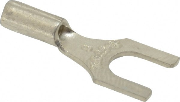 Thomas & Betts - #8 Stud, 22 to 16 AWG Compatible, Noninsulated, Crimp Connection, Standard Fork Terminal - Makers Industrial Supply