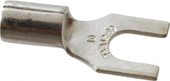 Thomas & Betts - #10 Stud, 12 to 10 AWG Compatible, Noninsulated, Crimp Connection, Standard Fork Terminal - Makers Industrial Supply