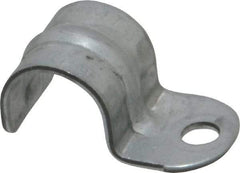 Thomas & Betts - 1/2" Pipe, Steel, Zinc Plated" Pipe or Conduit Strap - 1 Mounting Hole - Makers Industrial Supply