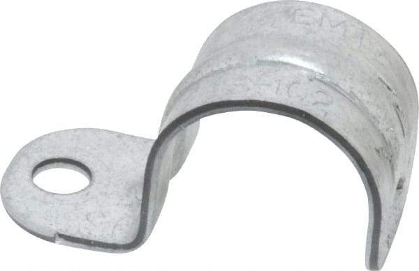 Thomas & Betts - 3/4" Pipe, Steel, Zinc Plated" Pipe or Conduit Strap - 1 Mounting Hole - Makers Industrial Supply