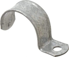 Thomas & Betts - 2" Pipe, Steel, Zinc Plated" Pipe or Conduit Strap - 1 Mounting Hole - Makers Industrial Supply