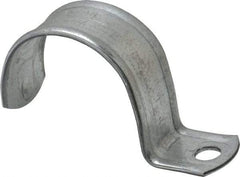 Thomas & Betts - 2" Pipe, Steel, Zinc Plated" Pipe or Conduit Strap - 1 Mounting Hole - Makers Industrial Supply