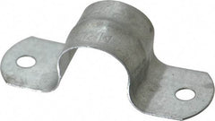 Thomas & Betts - 1/2 Pipe, Steel, Zinc Plated Pipe or Conduit Strap - 2 Mounting Holes - Makers Industrial Supply