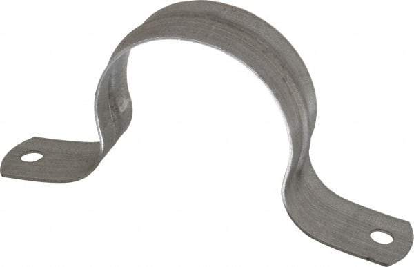 Thomas & Betts - 2 Pipe, Steel, Zinc Plated Pipe or Conduit Strap - 2 Mounting Holes - Makers Industrial Supply