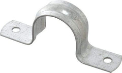 Thomas & Betts - 1 Pipe, Steel, Zinc Plated Pipe or Conduit Strap - 2 Mounting Holes - Makers Industrial Supply