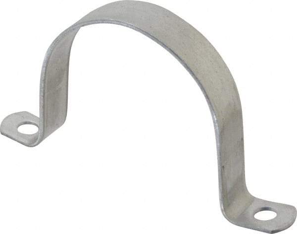 Thomas & Betts - 3-1/2 Pipe, Steel, Zinc Plated Pipe or Conduit Strap - 2 Mounting Holes - Makers Industrial Supply
