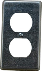 Thomas & Betts - Electrical Outlet Box Steel Device Cover - Includes Phillips Head Screw - Makers Industrial Supply