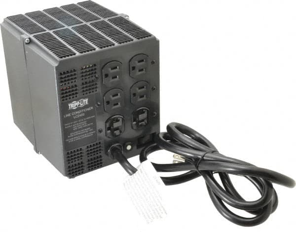 Tripp-Lite - 6 Outlets, 140 Volt Max Input, 2,400 VA, Portable Power Conditioner - 120 VAC Output, 6 Inch Wide x 7 Inch High x 9-1/2 Inch Deep - Makers Industrial Supply