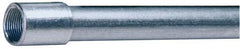 Made in USA - 1/2" Trade Size, 10' Long, Rigid Conduit - Steel, 1/2" ID - Makers Industrial Supply