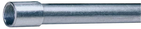 Made in USA - 3/4" Trade Size, 10' Long, Rigid Conduit - Steel, 3/4" ID - Makers Industrial Supply