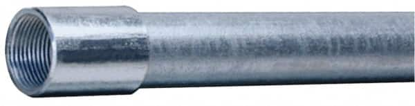 Made in USA - 1" Trade Size, 10' Long, Rigid Conduit - Steel, 1" ID - Makers Industrial Supply