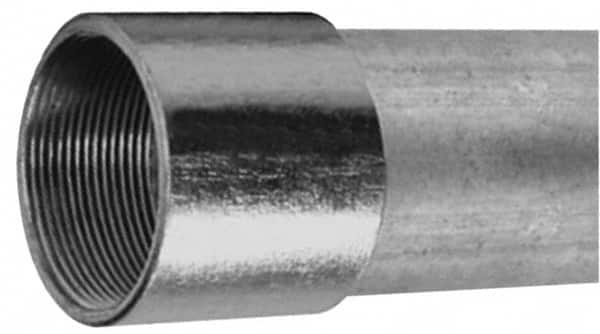 Made in USA - 3-1/2" Trade Size, 10' Long, Rigid Conduit - Steel, 3-1/2" ID - Makers Industrial Supply