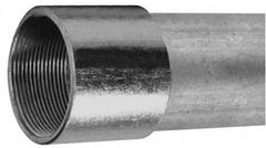 Made in USA - 3-1/2" Trade Size, 10' Long, Rigid Conduit - Steel, 3-1/2" ID - Makers Industrial Supply