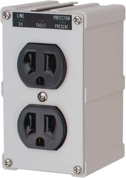 Tripp-Lite - 2 Outlets, 120 Volts, 15 Amps, Power Outlet Strip - Direct Plug-in Mount, 5-15P NEMA Configuration, 4" Strip, CSA Approved, cULus, IEEE 587 Category A Specifications, IEEE 587 Category B Specifications, UL1449 3rd Edition - Makers Industrial Supply