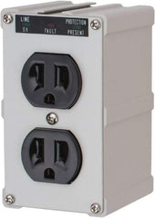 Tripp-Lite - 2 Outlets, 120 Volts, 15 Amps, Power Outlet Strip - Direct Plug-in Mount, 5-15P NEMA Configuration, 4" Strip, CSA Approved, cULus, IEEE 587 Category A Specifications, IEEE 587 Category B Specifications, UL1449 3rd Edition - Makers Industrial Supply