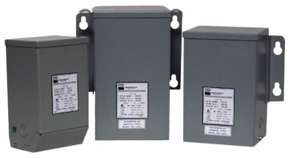 Sola/Hevi-Duty - 1 Phase, 240-480 Volt Input, 120/240 Volt Output, 60 Hz, 0.15 kVA, General Purpose Transformer - 4, 12, 3R, 4X NEMA Rating, 176°F Temp Rise, 4 Inch Wide x 4 Inch Deep x 8 Inch High, Indoor, Outdoor, Wall Mount - Makers Industrial Supply