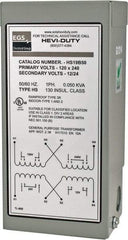 Sola/Hevi-Duty - 120/240 Input Volt, 12/24 Output Volt, 60 Hz, Buck Boost Transformer - 1 Phase, 4 Inch Wide x 3 Inch Deep x 6 Inch High, cULus Listed E77014 - Makers Industrial Supply