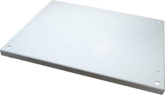 Wiegmann - 17" OAW x 21" OAH Powder Coat Finish Electrical Enclosure Back Panel - 24" x 20" Box, 14 Gauge Steel, Use with B242007CH/B242009CH/LOH242008/N12202406/N12202408/N12242006/N12242008/N12242010/N12242012/N12242016/RHC242008 - Makers Industrial Supply