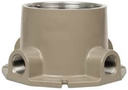 Hubbell Killark - Gray Light Fixture Ceiling Bracket - For Use with Hazardous Location HID Fixture - EZ Series, CSA File LR11713, UL File E10514 & E91793 - Makers Industrial Supply