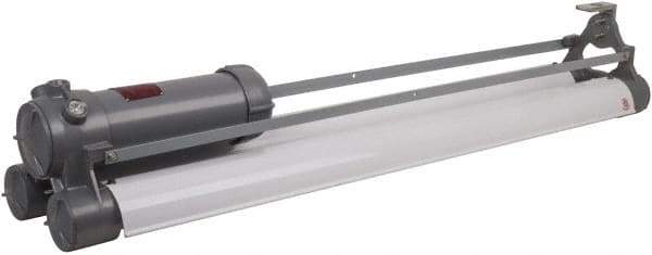 Hubbell Killark - 120 VAC, 60 Watt, Fluorescent Hazardous Location Light Fixture - Corrosion, Dirt & Vibration Resistant & Explosionproof, Aluminum Alloy Housing, 52-13/16" Long x 11" Wide x 9-3/32" High - Makers Industrial Supply